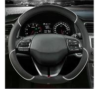 JQHXFDC Funda Protectora para Volante de Coche, de Piel y Ante para Hyundai para Ioniq 2016 2017 2018 2019 2020 2021 2022