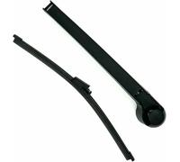 JQHXFDC Juego de escobillas y Brazos para limpiaparabrisas Trasero de Coche, Cepillo para Parabrisas y Ventana para Seat para Leon Cupra 2006 2007 2008 2009 2010 2011 2012