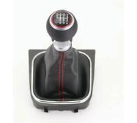 JQHXFDC - Palanca de Cambios de Cuero para Coche, pomo de Cambio de Marchas, pomo de Cambio de Marchas para Coche para Golf para 5 MK5 R32 GTD GTI 2004 2005 2006 2007 2008 2009