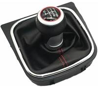 JQHXFDC - Palanca de Cambios de Cuero para Coche, pomo de Cambio de Marchas, pomo de Cambio de Marchas para Coche para Golf 5 para Jetta MK5 2004-2010 para Golf 6 2010-2014