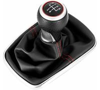 JQHXFDC - Palanca de Cambios de Cuero para Coche, pomo de Cambio de Marchas, pomo de Cambio de Marchas para Coche para Golf para 4 IV MK4 GTI R32 Bora Jetta 1999-2004
