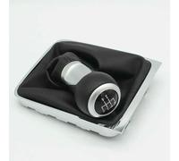 JQHXFDC - Palanca de Cambios de Cuero para Coche, pomo de Cambio de Marchas, pomo de Cambio de Marchas para Coche para Golf para 5 MK5 R32 GTD GTI 2004 2005 2006 2007 2008 2009