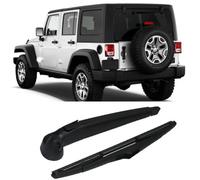 JQHXFDC Parabrisas Trasero Lavaparabrisas Brazo del limpiaparabrisas Juego de Cuchillas Accesorios para automóviles Apto para Jeep Wrangler JK 2008-2017