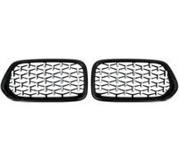 JQHXFDC - Parrillas Delanteras Tipo riñón para capó, Rejillas Delanteras Tipo riñón con diseño de Diamante, Estilo automotriz para BMW para X2