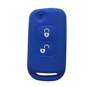 JQHXFDC - Soporte para llaves de coche de piel de carbono de silicona para Mercedes Benz W168 A170 SLK R170 E113 Clase A/C/E/S W202 W203