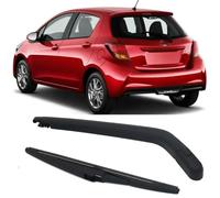 JQHXFDC - Tergicristallo 12" para Toyota Yaris MK3 Hatchback 2011-2019 300MM 360MM Juego de escobillas y Brazos del limpiaparabrisas Trasero Cepillo para Parabrisas