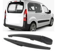 JQHXFDC - Tergicristallo 14" para Peugeot Partner II 2008 2019 2010 2011 2012 2013 2014 2015 2016-2018 Juego de escobillas y Brazos del limpiaparabrisas Trasero Cepillo para Parabrisas