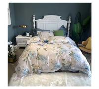 JQQJZLC 1000tc Juego de Ropa de Cama de algodón Egipcio Gold Jacquard Viveta Cubierta de la Funda de Almohada Queen King Tamaño 4pcs Camino de Cuatro Piezas (A, tamaño Queen 4pcs)