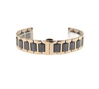 JQQJZLC 12 14 16 18 18 20 22 mm Correa de Reloj de cerámica para Hombres Femeninos Strisho Smooth Smooth Banda de múltiples Pulseras de Acero Inoxidable de Acero Inoxidable
