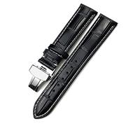 JQQJZLC 20 mm 22 mm 19 mm 21 mm Reloj de cuero Correa