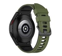JQQJZLC 20 mm sin brechas Banda de reloj inteligente oficial para Samsung Galaxy Watch 4 Classic 46 42 mm/Watch4 44 44 mm Correos de pulsera de silicona (color: color F, tamaño: clásico 42 mm)