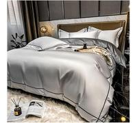 JQQJZLC 4 Piezas Reina King dudusport Set de algodón 60S Sateen Campos de Cama de Color sólido sólido súper Suave shite Instalado y 2 simulacros de Almohada con Cremallera (Verde Oscuro, Rey)