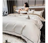 JQQJZLC 4 Piezas Reina King dudusport Set de algodón 60S Sateen Campos de Cama de Color sólido sólido súper Suave shite Instalado y 2 simulacros de Almohada con Cremallera (Verde Oscuro, Rey)