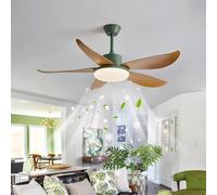 JQQJZLC 42 '' Luz de Ventilador de Techo DC Motor DC, lámpara Moderna de Ing 6 velocidades Control Remoto, Ventilador de Techo de Dormitorio Sala de Estar dimmable, lámpara de Ventilador de