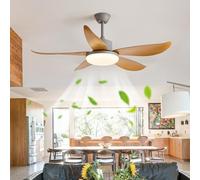 JQQJZLC 42 '' Luz de Ventilador de Techo DC Motor DC, lámpara Moderna de Ing 6 velocidades Control Remoto, Ventilador de Techo de Dormitorio Sala de Estar dimmable, lámpara de Ventilador de