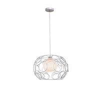 JQQJZLC Accesorio de iluminación de Techo de Marco de Metal Hueco nórdico, Pantalla de lámpara Blanca lechosa Durante la lámpara de Dormitorio, e27 () Moderno Nido de pájaro-Nido-Negro. 1 T