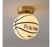 JQQJZLC Accesorios de iluminación de Techo de la habitación Infantil Baloncesto/lámpara de fútbol, lámpara de araña Creativa Cerca de la luz del Techo, lámpara de Bombilla de Baloncesto Deportivo E27