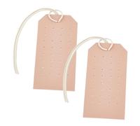 JQQJZLC Adornos 2pcs PU Joya de Cuero Ratch de joyería Topeador de Pendientes para Mujeres