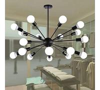 JQQJZLC Araña satélite Artificial Retro 8 luces/12 luces/18 Luces Ligero Americano Retro Retro INDUSTRIO Viendo Luz de Techo de Hierro para la Oficina domiciliaria Restaurante Interesante
