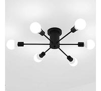 JQQJZLC Arte de Arte Moderno Sputnik Chandelier, Lámpara Moderna de luz de Techo Monte Metal Metal Lámpara de Techo Molecular Industrial Luz de Techo de Techo de Techo Luces de Techo de Dormitorio,