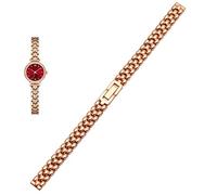 JQQJZLC Banda de reloj de acero inoxidable 6 mm 8 mm 10 mm plateado correa de reemplazo de pulsera dorada de plata para el tamaño de la dama de la dama del reloj de moda