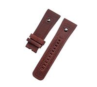 JQQJZLC Banda de reloj de cuero genuino clásico de 28 mm con remolacha para siete viernes reloj de muñeca marrón negro pulsera de pulsera de muñeca