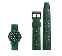 JQQJZLC Banda de vigilancia de goma de fluorino tropical de grado premium para SRP7777J1 Banda de reloj Skx Buceo Pulsera impermeable 20 22 mm Correas (color: Naranja Negro, Tamaño: 20 mm)