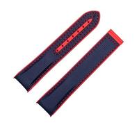 JQQJZLC Banda de vigilancia de goma de nylon de 20 mm para 22 mm para la correa de goma Omega Planet Planet Ocean Replop Switch Accesorios de la banda de la banda de reloj