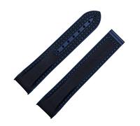 JQQJZLC Banda de vigilancia de goma de nylon de 20 mm para 22 mm para la correa de goma Omega Planet Planet Ocean Replop Switch Accesorios de la banda de la banda de reloj