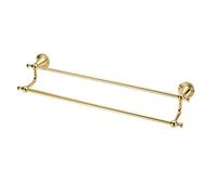 JQQJZLC Barilla de Toalla Avanzada Acabado Dorado de la Pared de la Pared de latón Barra de Toalla Doble Punch-/700 mm
