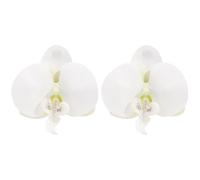 JQQJZLC Boho 3D Flower Dangle Pendientes para Mujeres Exageradas Gran Butterfly Orchid Declaración Floral Fuls Drop Peso Ligero Elegante Boda Cumpleaños Regalos de joyería