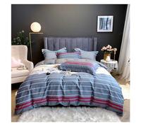 JQQJZLC Cama Conjuntos de Cuatro Piezas, 4pcs 600TC Cubierta de edredón de algodón Egipcio Juegos de Cama King Queen Size Casas de Almohada Plana Camilla para la Cama de la Cama (A, Rey)