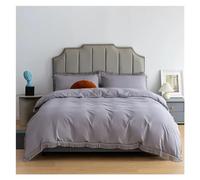 JQQJZLC Camilla de Cama de Cuatro Piezas Cama de Cuatro Piezas Llegada Soft Strish Queen Dudvet Set Fating y cómodos Juegos de Cama de edredón Negro sólido de edredón (Bianco-Queen