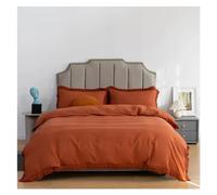 JQQJZLC Camilla de Cama de Cuatro Piezas Cama de Cuatro Piezas Llegada Soft Strish Queen Dudvet Set Fating y cómodos Juegos de Cama de edredón Negro sólido de edredón (Bianco-Queen