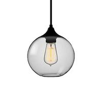 JQQJZLC Candelera de Vidrio de lámpara, lámpara de Vidrio de una Sola cabecera Moderna, lámpara de Sala de Estar, lámpara de Comedor, lámpara de Dormitorio, lámpara de Noche, lámpara de Barra, Tapa