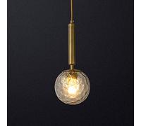 JQQJZLC Candelier - Lámpara de Vidrio de Oro Nordic Restaurant Chandelier Modern Minimalist Tea Shop Bar Light 150 * 350 (mm) Buen Material