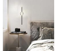 JQQJZLC Candeliers de Cristal iluminación Mini luz Colgante: Luces de escaleras Negras/Doradas lámpara de Techo de Montaje al RAS, luz Colgante nórdica para el Pasillo del Dormitorio del Comedor,