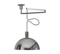JQQJZLC Casa de Granja Colgante de Metal Industrial luz Mate Mate Moderno Techo de Techo Colgante Ajustable araña de Oro lámpara de Colgante de Domo Cromo para Comedor