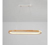 JQQJZLC Casa de la Granja Luz Led Led Led Light Nordic Vintage Long Strip Cosco de Techo Colgante Rectangular para el Comedor Isla de Cocina, 4000k Natural