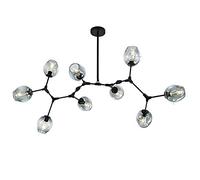 JQQJZLC Chandeliers, candelabro doméstico, Colgante de Arte de Hierro Industrial en Accesorio Ajustable, ámbar, 7 Luces (ámbar 7 Luces)