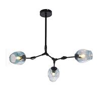JQQJZLC Chandeliers, candelabro doméstico, Colgante de Arte de Hierro Industrial en Accesorio Ajustable, ámbar, 7 Luces (ámbar 7 Luces)