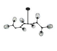 JQQJZLC Chandeliers, candelabro doméstico, Colgante de Arte de Hierro Industrial en Accesorio Ajustable, ámbar, 7 Luces (ámbar 7 Luces)