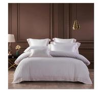 JQQJZLC Conjunto de Ropa de Cama de Cuatro Piezas Bordado Bordado de Cama Bedlinen King King Tamaño de Reina Lino 600TC Egipto Algodón Dededed Bucal