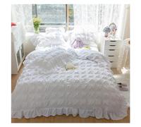 JQQJZLC Conjunto de Ropa de Cama de Cuatro Piezas Funda de Cuatro Piezas Juego de Princesa con Pompo