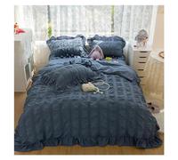 JQQJZLC Conjunto de Ropa de Cama de Cuatro Piezas Funda de Cuatro Piezas Juego de Princesa con Pompo