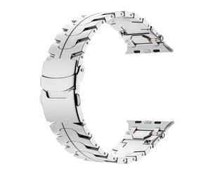 JQQJZLC Coreza de reloj de acero inoxidable Explore la banda de metal de hierro de hierro para la banda S10 46 mm S10 42 mm Ultra 49 mm 45 mm 44 mm Watchs Watchs