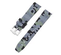 JQQJZLC Correa de camuflaje para Omega para Swatch Moonswatch Curvado Silicona Pulsera de goma Hombres para mujeres Sport Watch Band Accesorie de 20 mm