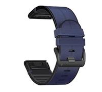 JQQJZLC Correa de reloj QuickFit para Fenix 7 7x 6 6x Pro 5x 5 más 3hr 935 945 S60 Reloj inteligente de silicona de cuero genuino 22 26 mm pulsera