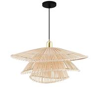 JQQJZLC Decoración de Interiores Luces Colgantes de la lámpara de lámpara de lámpara de lámpara de Mimbre Hecha a Mano Creativa