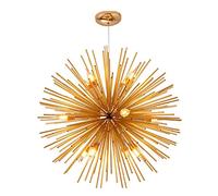 JQQJZLC E14 Iluminación de lámpara de araña Moderna nórdica, luz Colgante, Malla de Oro Simple Creativa de Oro Durante la iluminación, Tienda de Ropa de Dormitorio de Restaurante. 50 cm (Dorado. 50